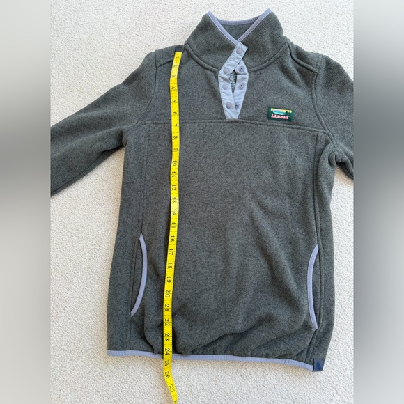 LL Bean Women's Green Pullover Fleece, Size XS (but it fits like a Small) - Picture 2 of 6